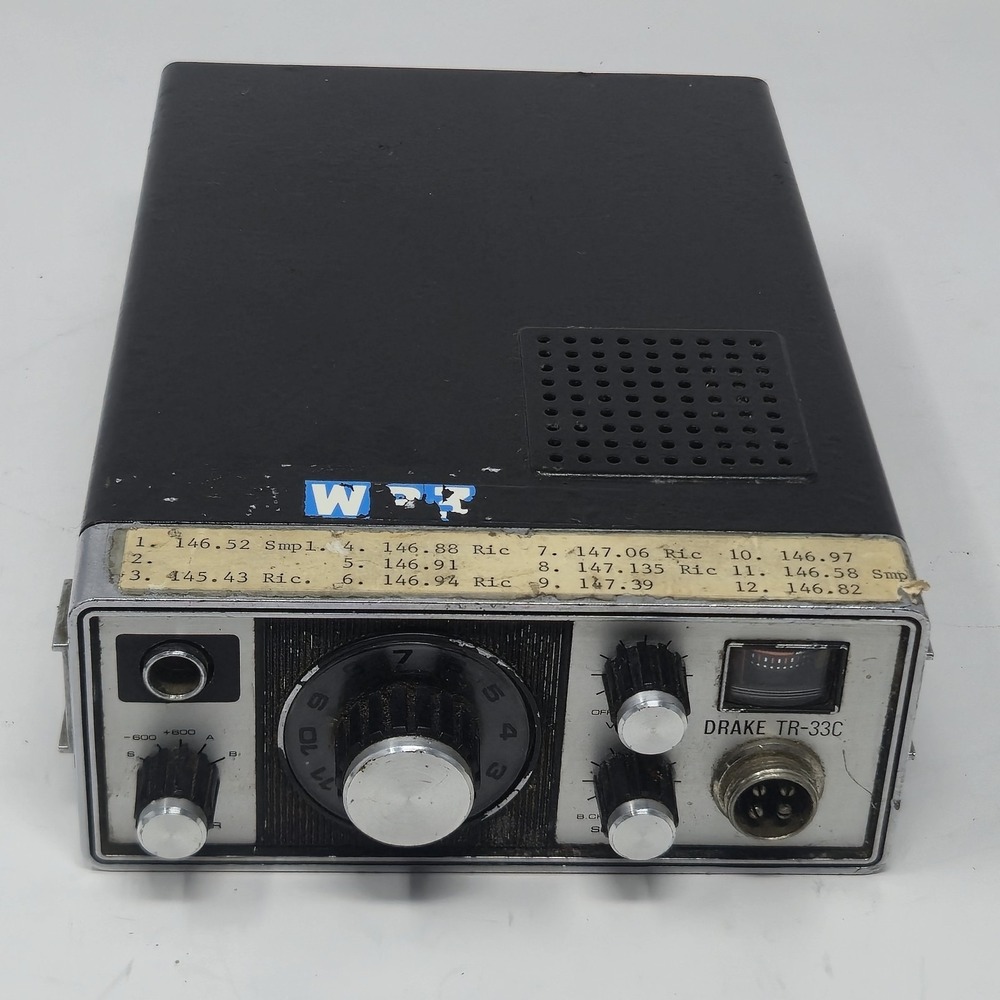 TESTED Drake TR-33C 2m FM Transceiver Vintage Amateur Ham Radio WorkingGreat
